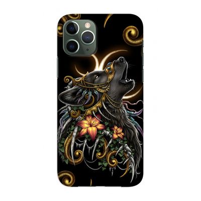 Huilende Wolf: Volledig geprint iPhone 11 Pro Hoesje