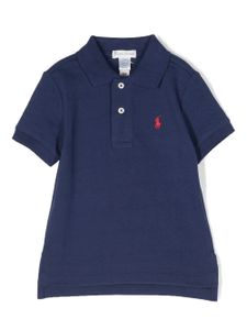 POLO RALPH LAUREN KIDS polo à motif Polo Pony - Bleu