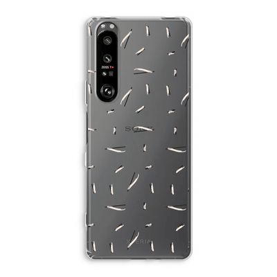 Hipster stripes: Sony Xperia 1 III Transparant Hoesje