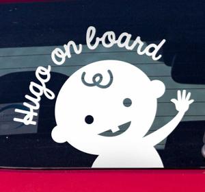 Sticker baby on board op maat