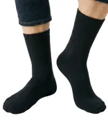 Dikke sokken 3-paar Casual heren sokken - Warme stevige sokken - Zwart