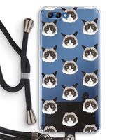 It's a Purrr Case: Honor 10 Transparant Hoesje met koord
