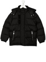 Givenchy Kids doudoune à logo imprimé - Noir