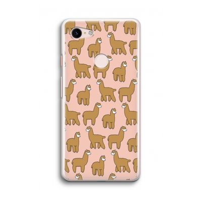 Alpacas: Google Pixel 3 Transparant Hoesje