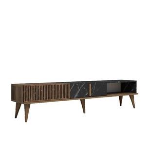 Giga Meubel - Tv-Meubel Zwart - 180x35x40cm - Melamine - Kast Milan