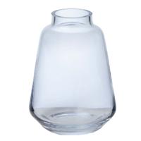 Bloemenvaas Kiffa - transparant - glas - D13 x H17- decoratie