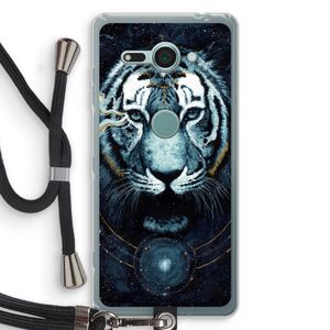 Darkness Tiger: Sony Xperia XZ2 Compact Transparant Hoesje met koord