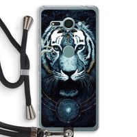 Darkness Tiger: Sony Xperia XZ2 Compact Transparant Hoesje met koord