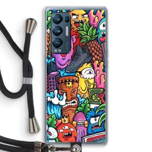 Vexx Mixtape: Oppo Find X3 Neo Transparant Hoesje met koord