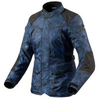 REV'IT! Voltiac 3 H2O Lady, Textiel motorjas dames, Camo Blauw