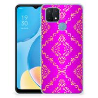 Siliconen Hoesje OPPO A15 Barok Roze Siliconen Hoesje OPPO A15 Barok Roze