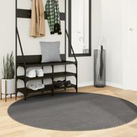 Vloerkleed IZA laagpolig Scandinavisch 160 cm antraciet