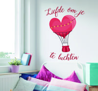 Muurstickers slaapkamer liefde om je hart te luchten