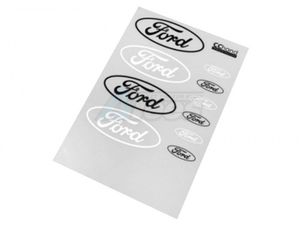 Bronco Body Stickers C (transparant) voor de Traxxas TRX-4 Ford Bronco