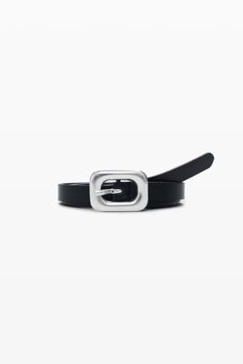 ZWART LEREN RIEM - BLACK - 95