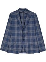 Tagliatore blazer à carreaux - Bleu