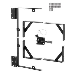 VEVOR Poortframe Anti-doorzakhoekbeugel Poortframe Hardware IJzer Zwart