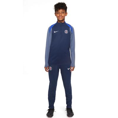 Nike Paris Saint-Germain Strike Trainingspak 1/4-Zip 2025-2026 Kids Donkerblauw Blauw Wit