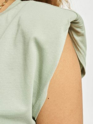 Only / t-shirt onlAmy Padded Shoulder in groen Only / t-shirt onlAmy Padded Shoulder in groen