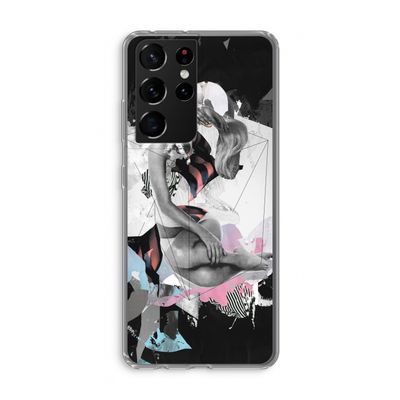 Camouflage de sommeil: Samsung Galaxy S21 Ultra Transparant Hoesje