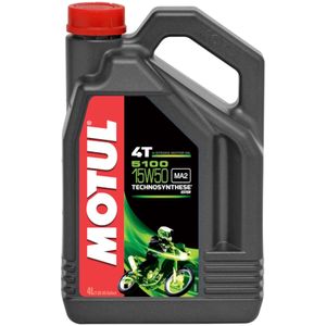 MOTUL 15W-50 semi-synthetisch 5100, Motorolie 4T, 4 liter