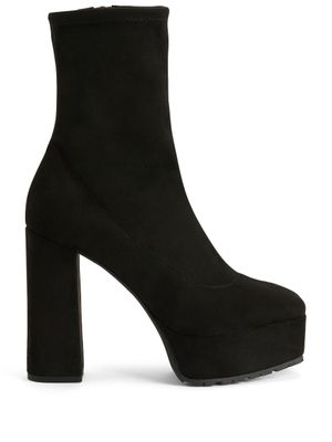 Giuseppe Zanotti bottines The New Morgana 120 mm à plateforme - Noir