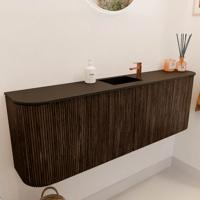 Toiletmeubel Mondiaz Joya | 123.2 cm | Meubelkleur Walnut | Faye wastafel Urban Midden | 1 kraangat Toiletmeubel Mondiaz Joya | 123.2 cm | Meubelkleur Walnut | Faye wastafel Urban Midden | 1 kraangat