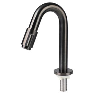 Differnz koudwaterkraan gebogen - 19 cm - gun metal