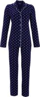 Katoenen doorknooppyjama nachtblauw