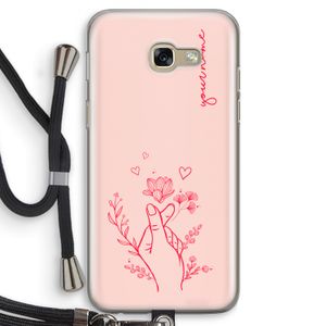 Giving Flowers: Samsung Galaxy A5 (2017) Transparant Hoesje met koord