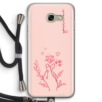 Giving Flowers: Samsung Galaxy A5 (2017) Transparant Hoesje met koord