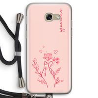 Giving Flowers: Samsung Galaxy A5 (2017) Transparant Hoesje met koord