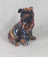 Polystone Beeldje zittende hond