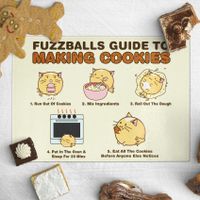 Fuzzballs Fuzzballs snijplank - Fuzzballs guide to making cookies