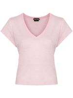 TOM FORD t-shirt à effet de transparence - Rose - thumbnail