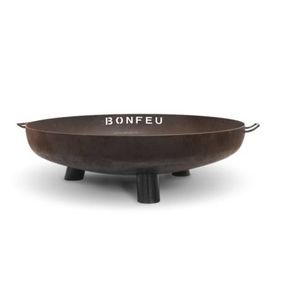 BonFeu BonBowl Plus CortenStaal Ø60 cm - L 60 x B 60 x H 23,5 cm - Staal - (Roest)bruin