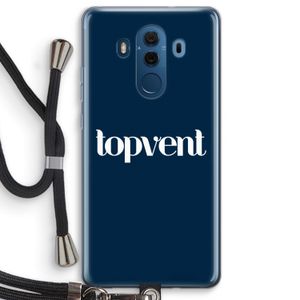 Topvent Navy: Huawei Mate 10 Pro Transparant Hoesje met koord