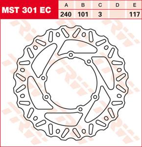TRW Remschijf, remschijven voor de moto, MST301EC