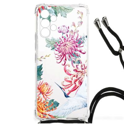Samsung Galaxy A13 4G Case Anti-shock Bird Flowers Samsung Galaxy A13 4G Case Anti-shock Bird Flowers