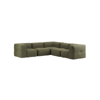 Soft Sofa Indoor - 5 Seater Corner Sofa - Olive - SACKit