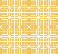 Geometrisch patroon behang geel