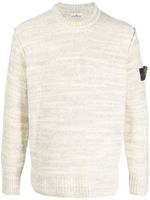 Stone Island Compass-motif slub jumper - Tons neutres - thumbnail