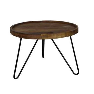 HSM Collection salontafel Eri Hairpin - naturel/zwart - 60x40 cm - Leen Bakker