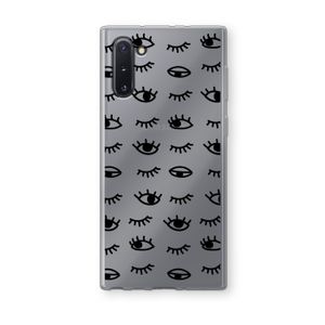 Eye pattern #2: Samsung Galaxy Note 10 Transparant Hoesje