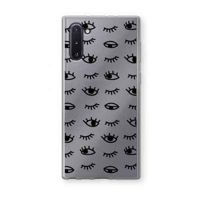 Eye pattern #2: Samsung Galaxy Note 10 Transparant Hoesje