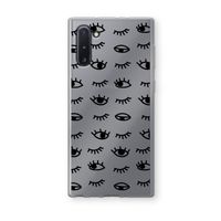 Eye pattern #2: Samsung Galaxy Note 10 Transparant Hoesje