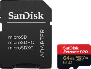 SanDisk Extreme PRO 64 GB MicroSDXC UHS-I Klasse 10