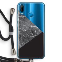 Combinatie marmer: Huawei P20 Lite Transparant Hoesje met koord Combinatie marmer: Huawei P20 Lite Transparant Hoesje met koord