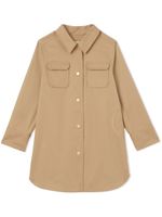 Burberry Kids robe-chemise en serge à logo - Tons neutres