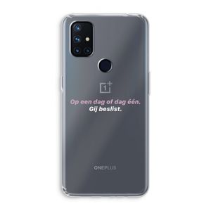gij beslist: OnePlus Nord N10 5G Transparant Hoesje